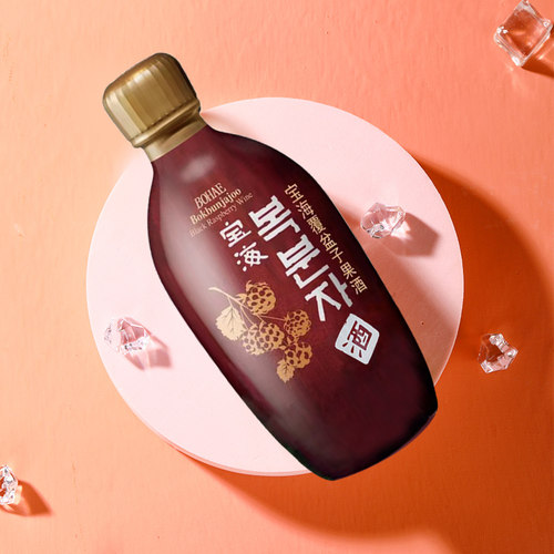 韩国进口宝海覆盆子果酒女士酒果味配制酒14度玻璃瓶装375ml*6瓶 - 图2