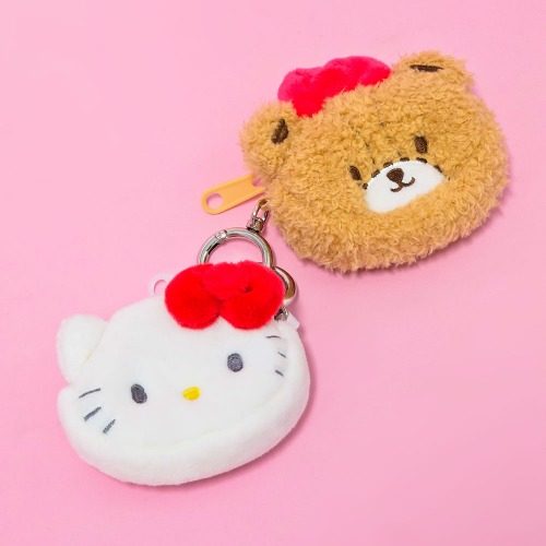 韩国代购三丽鸥好朋友系列零钱包kitty美乐蒂毛绒收纳包挂件礼物,淘宝优惠券,粉丝福利购,淘宝优惠卷