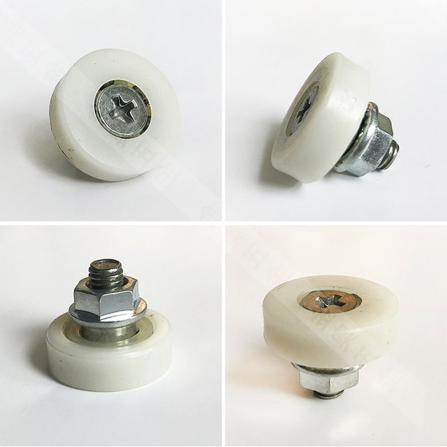 Drawer wheel pulley bearing track slide plastic