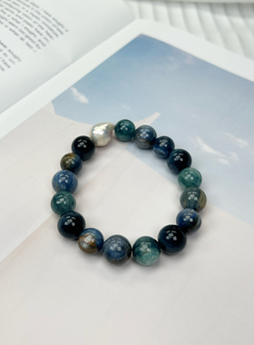 原创《鎏金星空》原创蓝晶石虎眼石小众轻奢质感项链