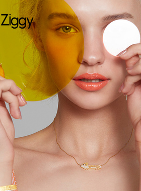 原创ZIGGY925银像素项链柯基