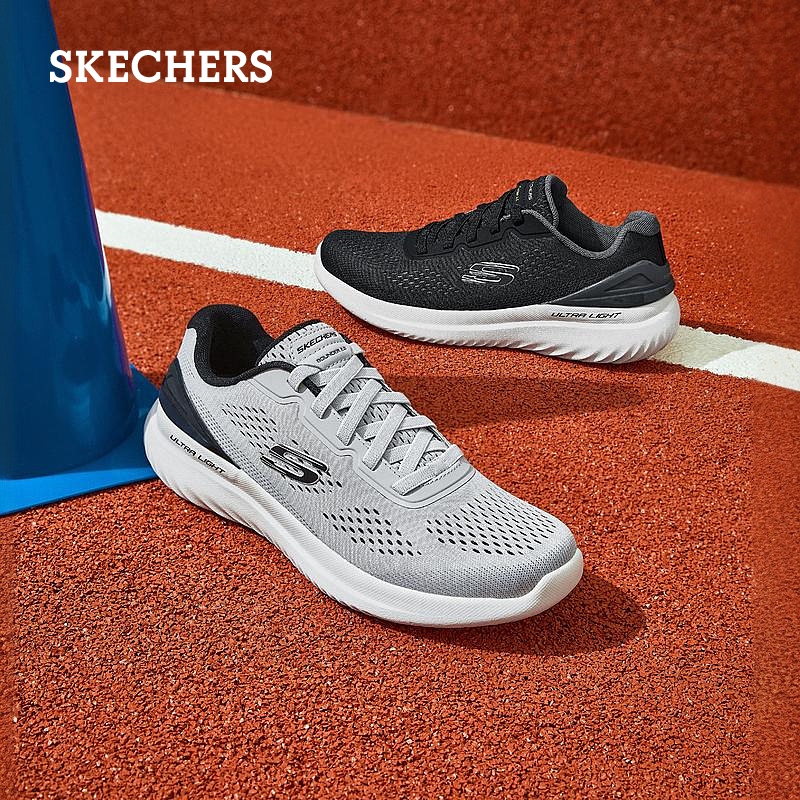 Skechers斯凯奇男鞋运动网面鞋时尚休闲鞋户外健身锻炼系带慢跑鞋 - 图3