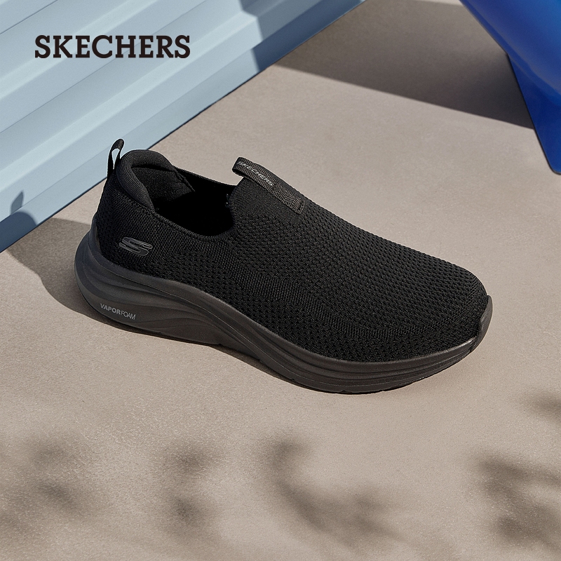 Skechers斯凯奇男鞋一脚蹬健步鞋网面休闲鞋厚底回弹通勤运动鞋 - 图3