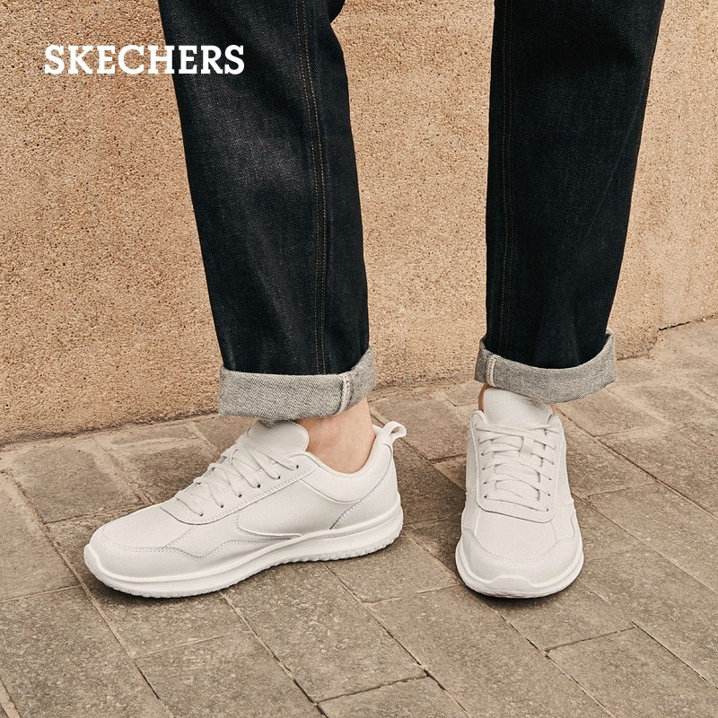  skechers男鞋休闲皮鞋