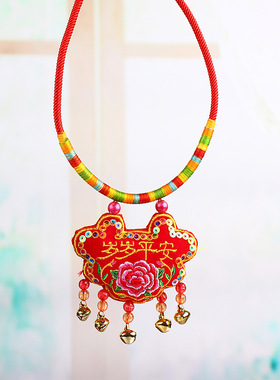 项圈锁宝宝唐装配饰虎头端午香囊