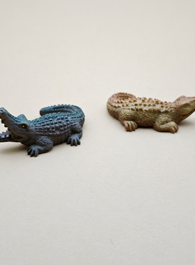 仿真写实扬子鳄树脂桌面摆件