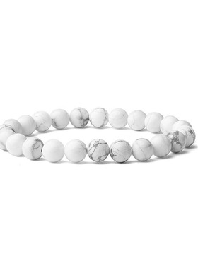 源头工厂8mm天然宝石手链虎眼石白松石等各类天然石手链现货