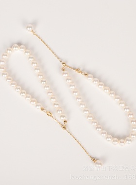 淡水珍珠手链圆形5-6mm强光淡水珍珠手链女s925银珍珠手链