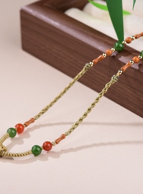 手工编织细款吊坠项链绳