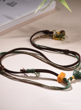 原创新中式手工编织吊坠绳