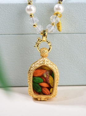 新中式九尾狐唐卡锁骨链女款