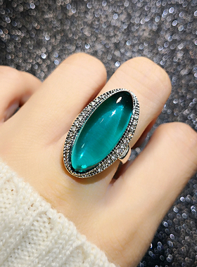 大气镀金复古风创意奢华装饰戒指