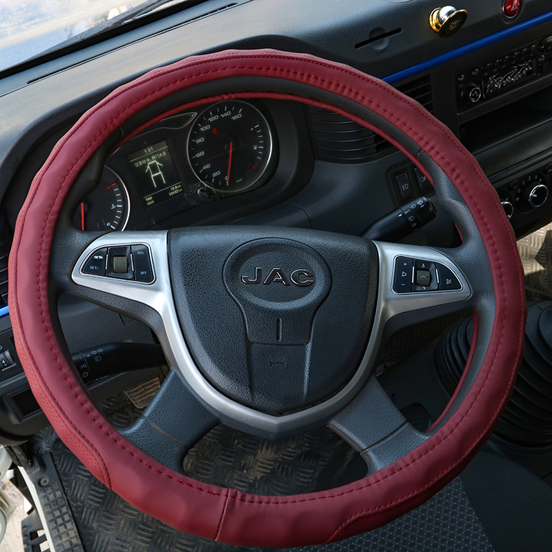 江淮帅铃EQ3Q6Q7骏铃V3V5V6V7V8E3康铃J3J5J6G5G6G7货车方向盘套 - 图1