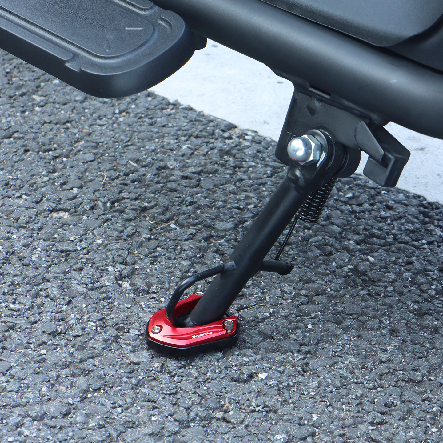 新款适用于小牛U1 one边撑底座加高防滑电动车侧踢边撑垫改装配件,淘宝优惠券,粉丝福利购,淘宝优惠卷