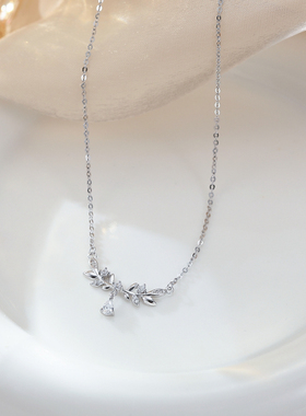 KUMET纯银999穗穗平安简约时尚百搭轻奢高级气质温柔锁骨链项链女