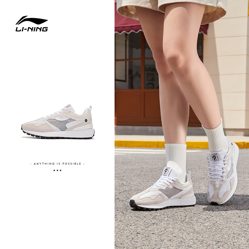李宁2025方圆Classic休闲鞋女鞋夏季网面透气轻便运动鞋AGCS018 - 图2