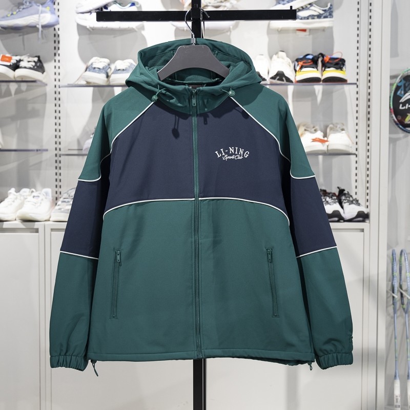 李宁男子运动夹克2024冬季新款加绒保暖防泼水宽松外套AJDU221,淘宝优惠券,粉丝福利购,淘宝优惠卷