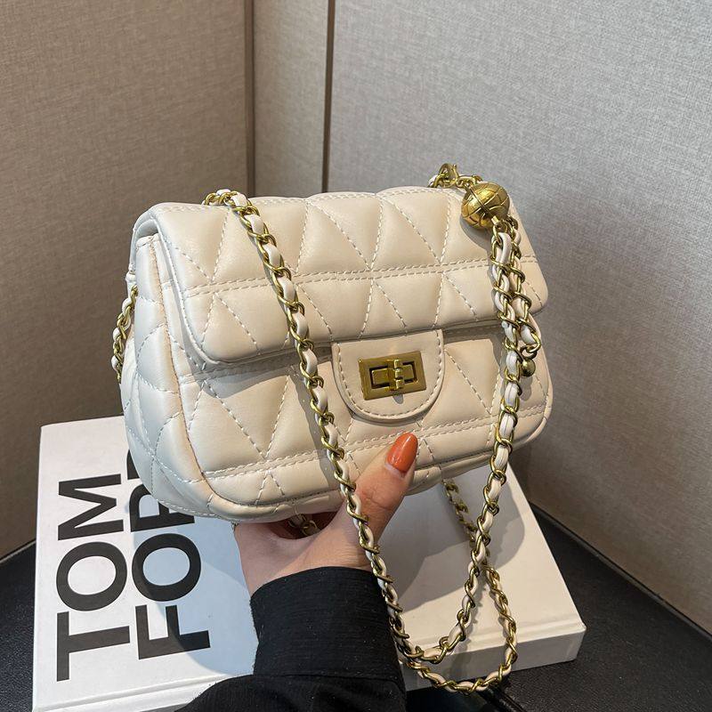 高级感包包女秋冬2025新款时尚菱格链条包百搭小众单肩斜挎小方包,淘宝优惠券,粉丝福利购,淘宝优惠卷