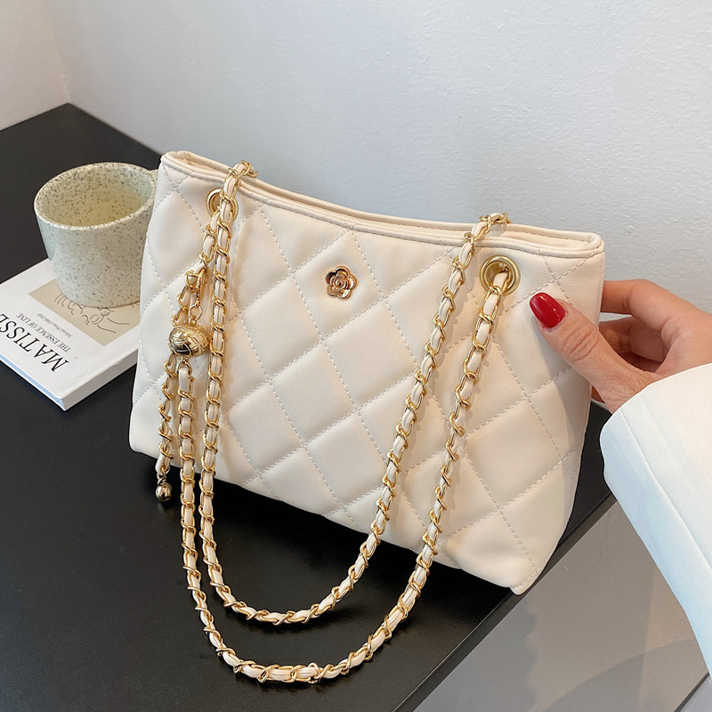 大容量包包女秋冬百搭2025新款时尚斜挎包菱格链条单肩腋下小方包,淘宝优惠券,粉丝福利购,淘宝优惠卷