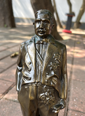 木公开物合金摆件詹天佑铜像