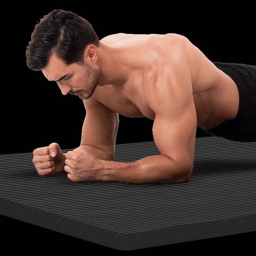 中欧男士健身垫瑜伽垫加厚隔音减震防滑运动垫子训练瑜珈地垫家用