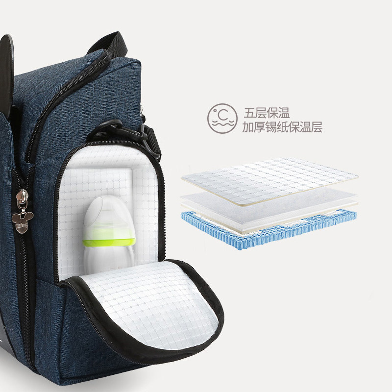 迪士尼2020新款双肩多功能妈咪包 启贝母婴妈咪包/袋