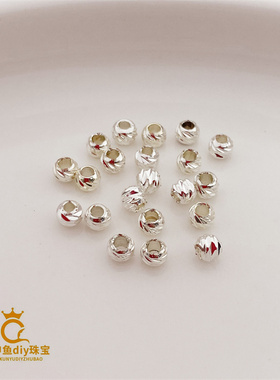 14k包金切花隔珠子散珠转运珠diy