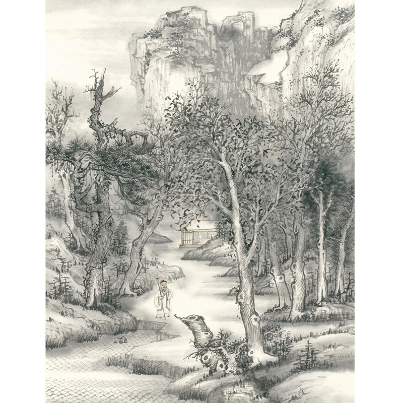 国画书老年大学教材书中国写意画轻松学临摹范本墨点美术绘画成人初学者自学工笔画妙笔丹青国画入门零基础教程书写意山水画书籍