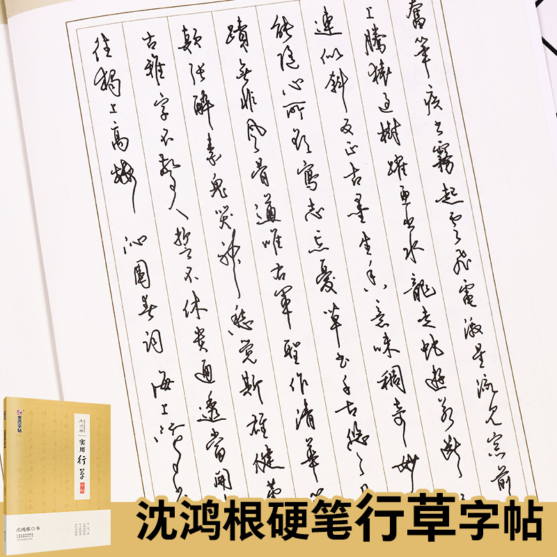 沈鸿根钢笔行书字帖墨点公务员申论考试实用字帖名家手写硬笔书法学生教师描临练字帖成年初学者行书行草字帖