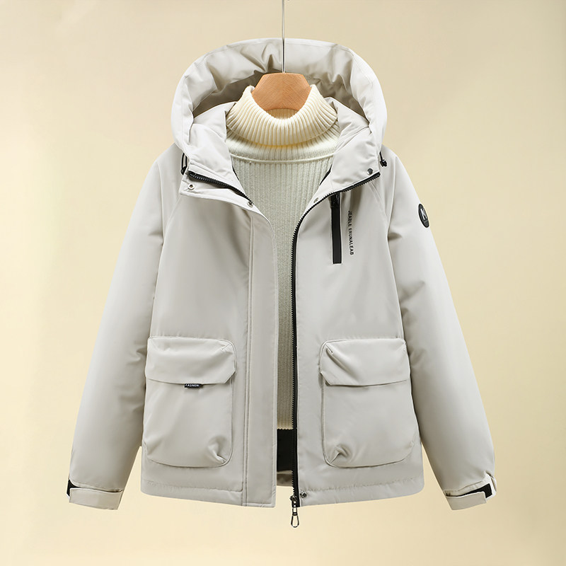 加棉冲锋衣女今年冬季新款短款连帽大码宽松工装棉衣棉服棉袄外套,淘宝优惠券,粉丝福利购,淘宝优惠卷