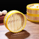 Plastic deepened bamboo steamer for commercial Cantonese tea snacks