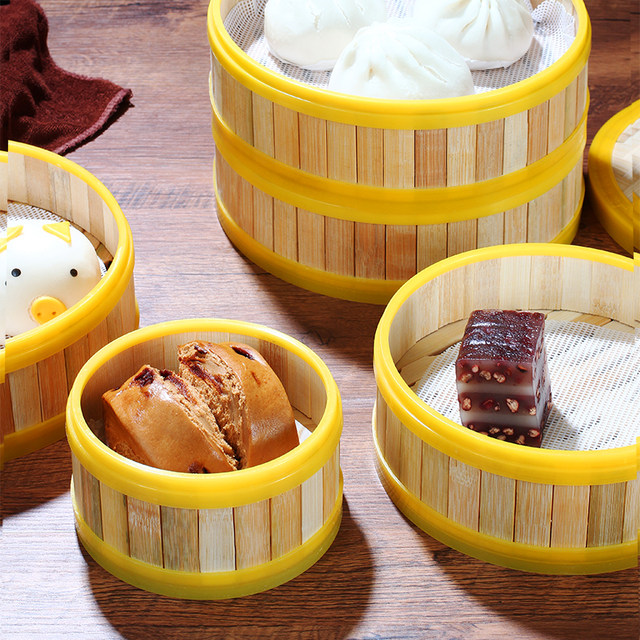 Bamboo steamer commercial steamer dumplings steamer grid dim sum