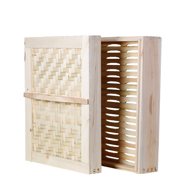 Square wooden steamer steamer steamer steamed vegetables deepened