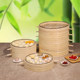 Guangzhou steamer bamboo material has good breathability for commercial use