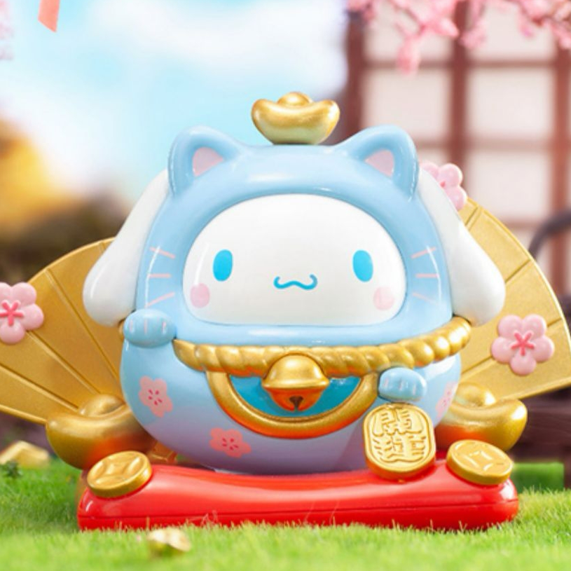 TOPTOY三丽鸥家族招财喵不倒翁系列盲盒hellokitty猫库洛米手办 - 图0