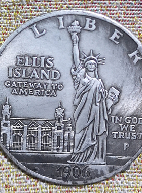 仿真品美国自由女神像古币