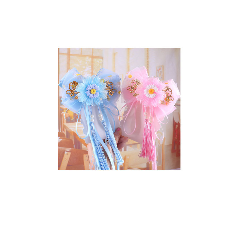 新款儿童发夹饰品 大蝴蝶结飘带发夹 古风饰品发夹儿童节礼物,淘宝优惠券,粉丝福利购,淘宝优惠卷