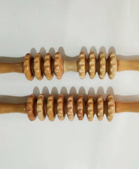 腰颈椎腿部木质经络健身按摩器