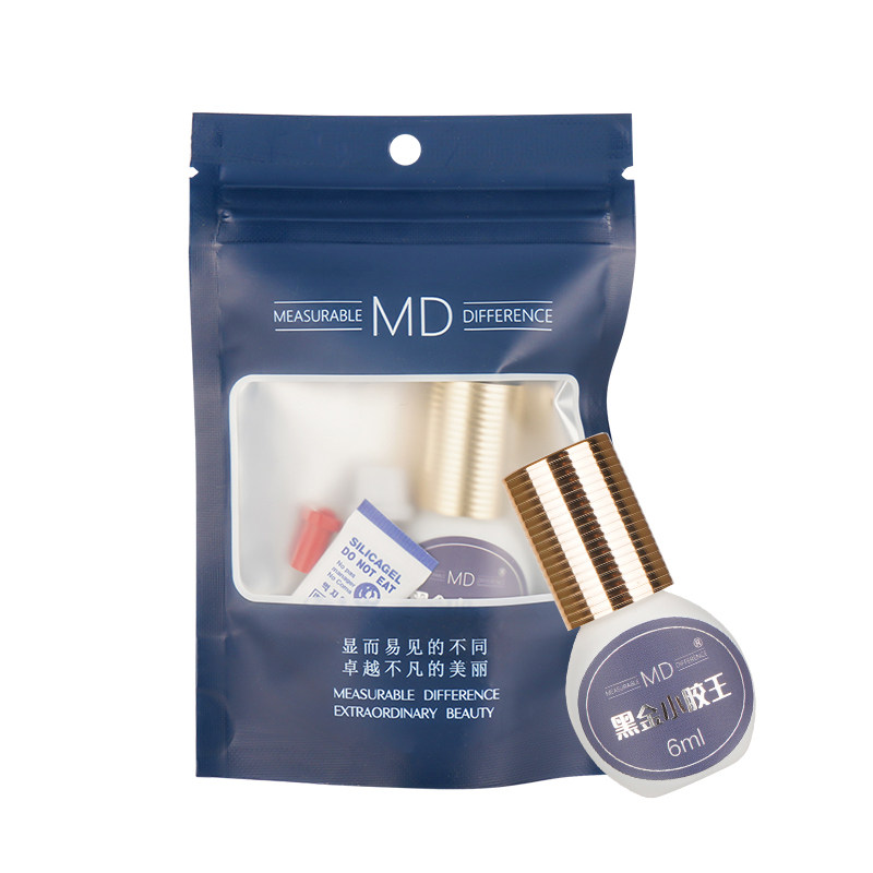 MD嫁接睫毛胶水黑金小胶王胶水持久快干胶水保持时间久开花正品