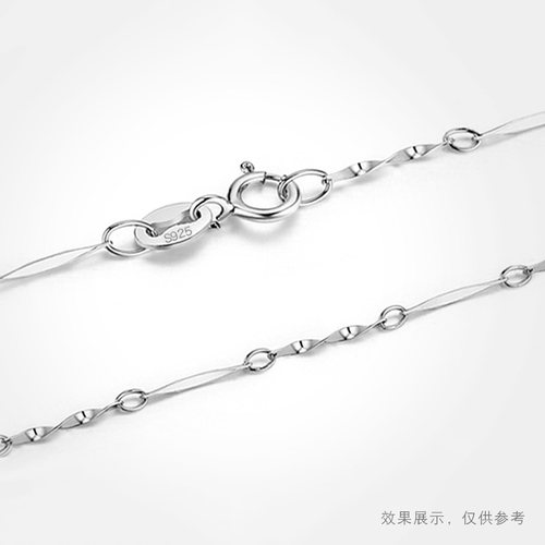 S925银更换项链扣头弹簧扣龙虾扣连接扣银手链扣配件接头扣子 - 图0