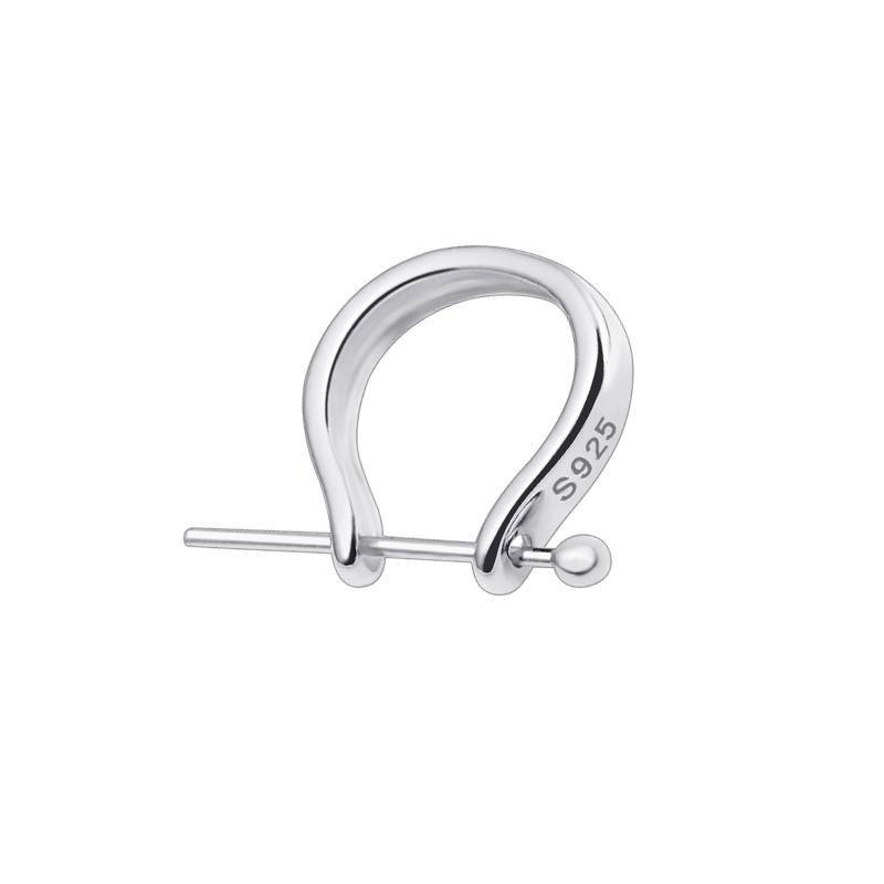 925纯银扣子翡翠吊坠扣夹扣连接扣观音玉佛玉坠斜孔扣头DIY配件扣,淘宝优惠券,粉丝福利购,淘宝优惠卷