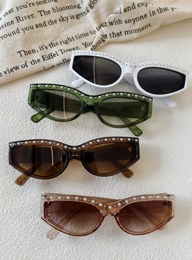 2025新款时尚猫眼墨镜女潮高级感