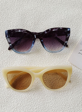 新款时尚小框太阳镜欧美潮流优雅
