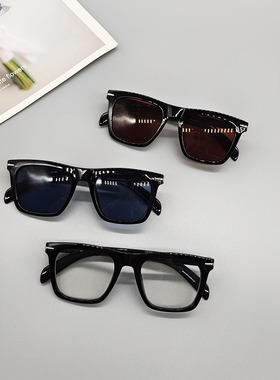 2025新款时尚平光镜男士休闲米钉