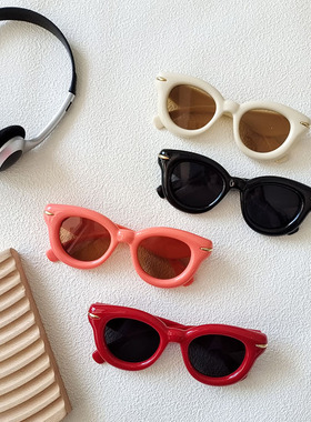 时尚同款厚框太阳镜潮流圆形眼镜