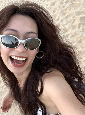 骑行连体2026春夏银色墨镜偏光徒步运动前卫科技风太阳眼镜男女潮