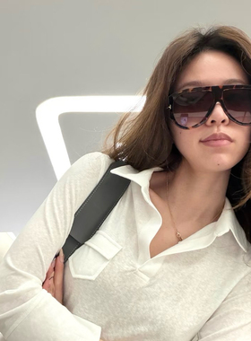 复古大框2026春夏防晒飞行员玳瑁茶墨镜百搭显脸小方圆脸太阳眼镜