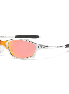 银色个性小框Y2K未来科技风墨镜偏光街拍凹造型太阳墨镜ins中性酷