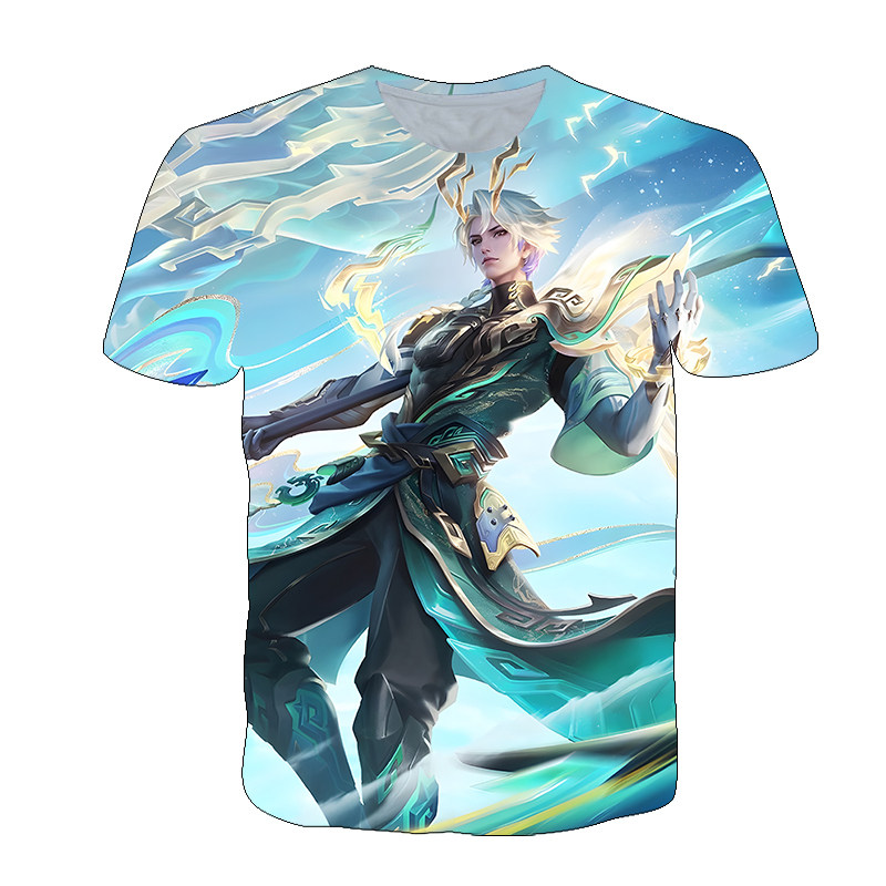 王者荣耀衣服2025新款王者荣耀短袖澜愿照九州拓T恤至尊宝李白韩信澜逍遥衣服