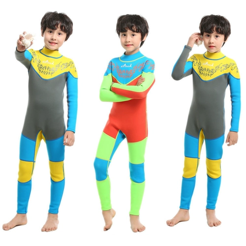 Детский удерживающий тепло купальник, лонгслив для мальчиков, увеличенная толщина